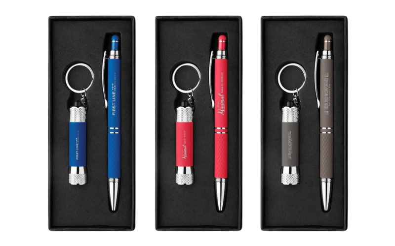 Custom pen gift set with box